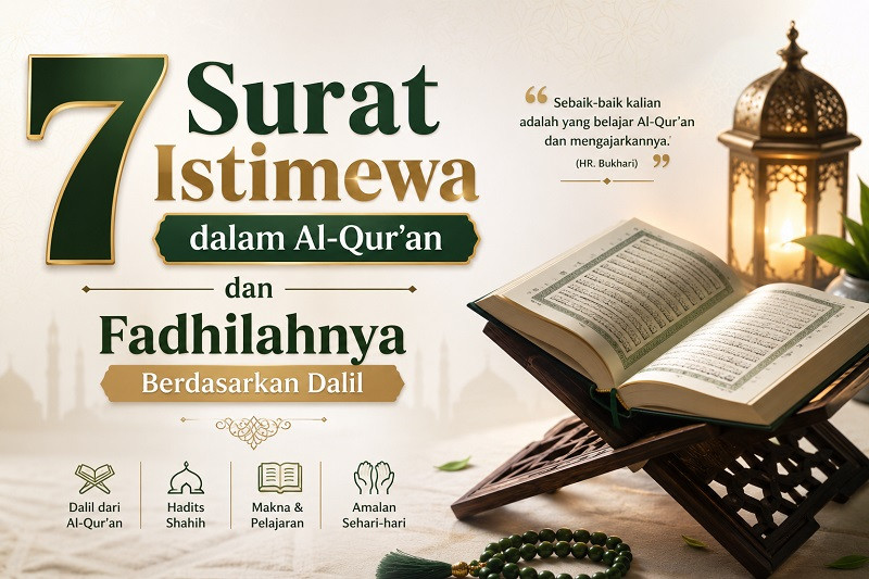 7 Surat Istimewa dalam Al-Quran dan Fadhilahnya Berdasarkan Dalil Shahih