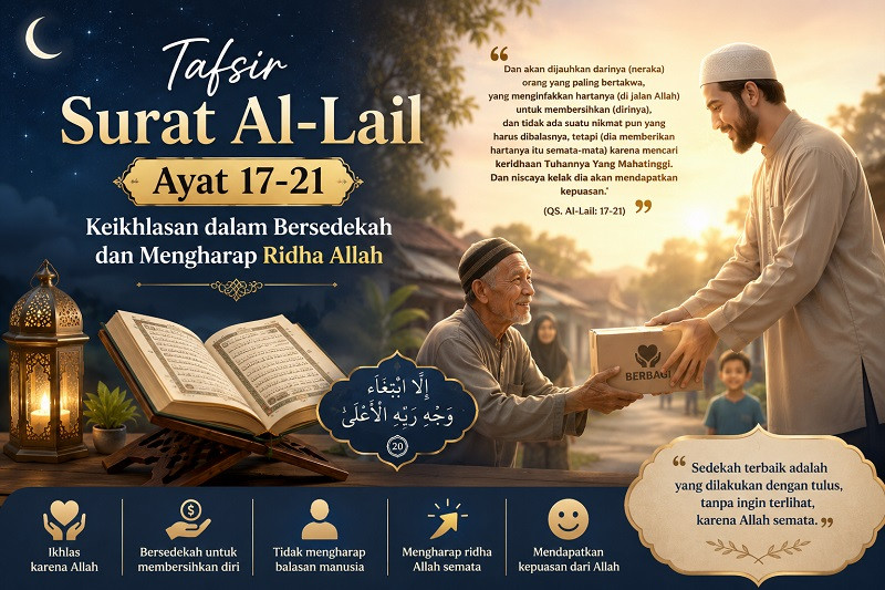 Tafsir Surat Al-Lail Ayat 17-21: Keikhlasan dalam Bersedekah dan Mengharap Ridha Allah